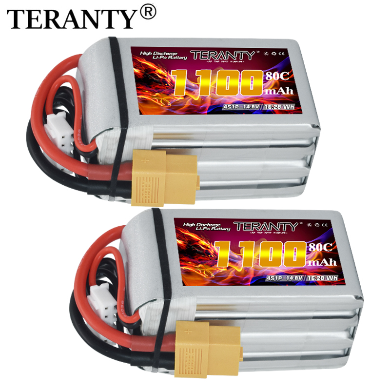 Drone Power Bank - TERANTY 4S 1100MAh 80C/160C Baterai Lipo