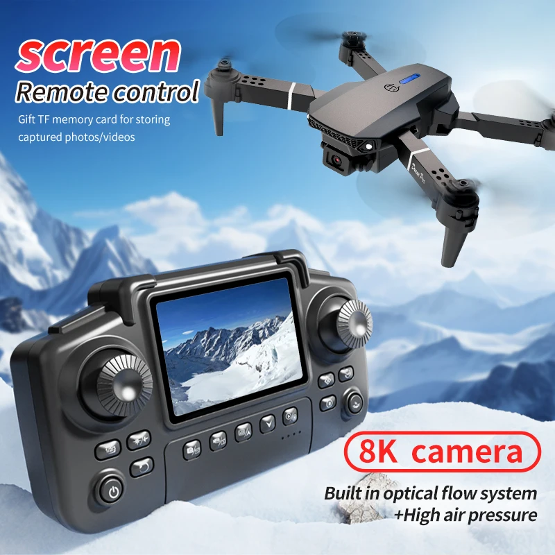Drone Profesional E88 PRO deng - Drone Controller Screen ulasan dan harga